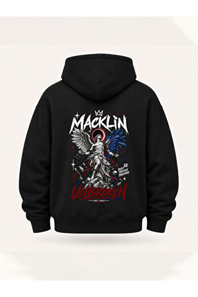macklin Unisex Γυναικεία Ανδρικά Φούτερ με κουκούλα με στάμπα κειμένου Unbrok...