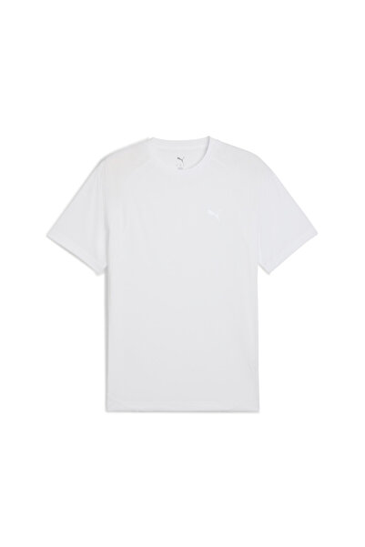 Puma Solid Round Neck Short Sleeve T-Shirt