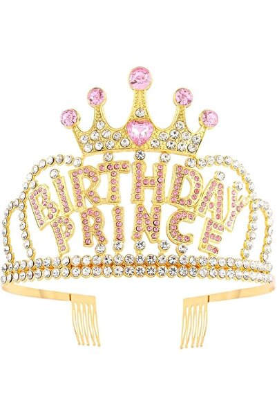 Generic Birthday Princess/Prince Crown, Crystal Rhinestone Headband with Gems...