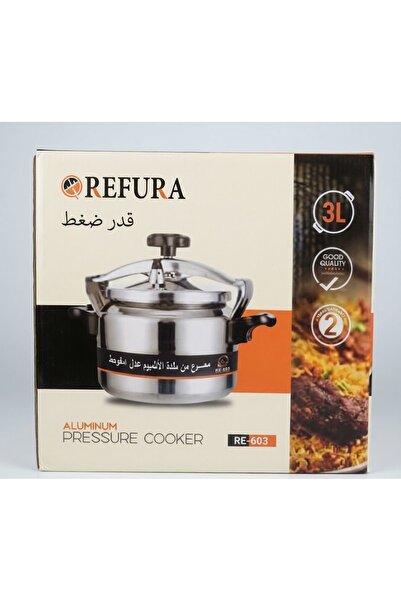 REFURA قدر ضغط ألمنيوم ريفورا، سعة 3 لتر، موديل RE-603