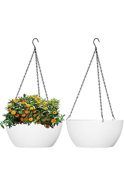 GENERAL WSMKSZ 10 inch Large Hanging Planters for Outdoor Indoor Plants with ...