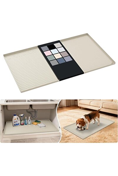 GENERAL URMONA Waterproof Silicone Under Sink Mat 55 x 93 cm, Cabinet Shelf L...