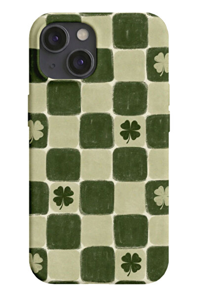 farifra iPhone 15 Uyumlu Desenli Silikon Lansman Telefon Kılıfı -K337YEŞİL.png