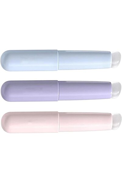 ALMEKAQUZ 3PCS Lip Brush Set, Silicone lip Applicator Reusable Lips Mask Appl...
