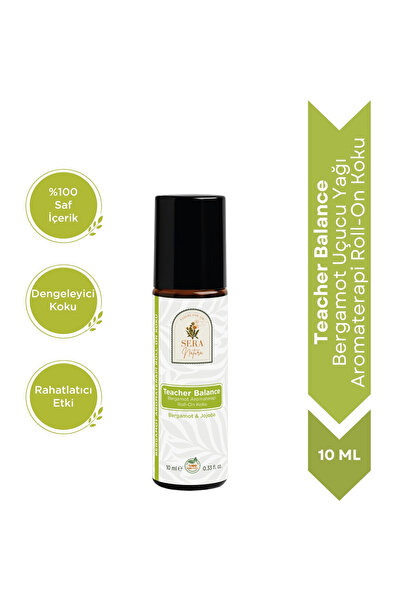 Sera Natura Teacher Balance Bergamot Uçucu Yağı Aromaterapi Roll-On Koku 10 m...
