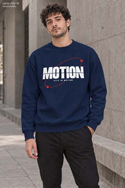 caddekombin Men's Motion City in Motion Written Crew Neck Casual Regular Fit ...