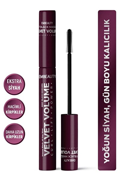 Embeautys Embeauty Ultra Siyah Dolgunlaştırıcı Maskara – Hacim ve Uzunluk Etkili