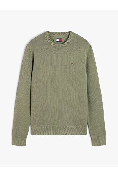 Tommy Hilfiger TJM SLIM ESS SWEATER EXT Erkek Yeşil Kazak - DM0DM21787