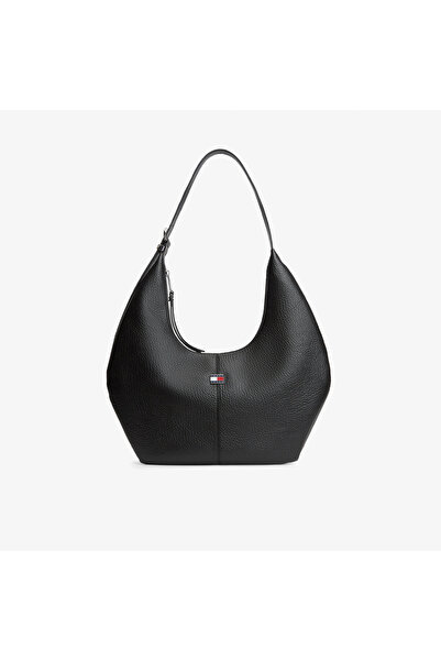 Tommy Hilfiger Slouchy City Hobo Kadın Siyah Omuz Çantası