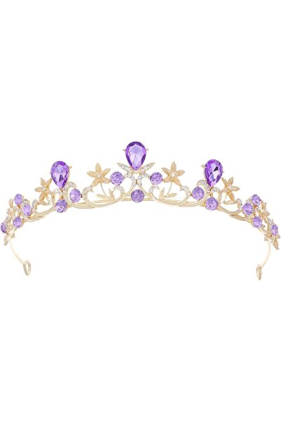 TERRIFI Crown Hair Accessory, Elegant Pageant Jewelry Gift, Sparkling Queen C...