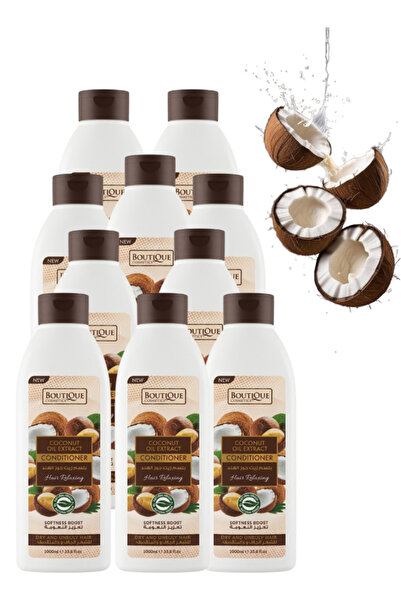 Boutique 10 Pieces Coconut Oil Extract Conditioner for Dry and Unruly Hair 10...