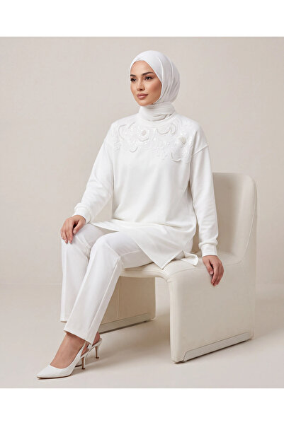 BURRASCA Stone Embroidered Soft Textured Flexible Premium Tunic