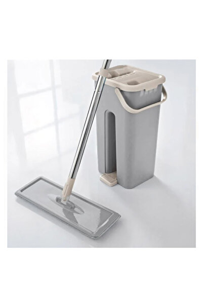Generic Brand Set mop plat cu galeata gri 4L