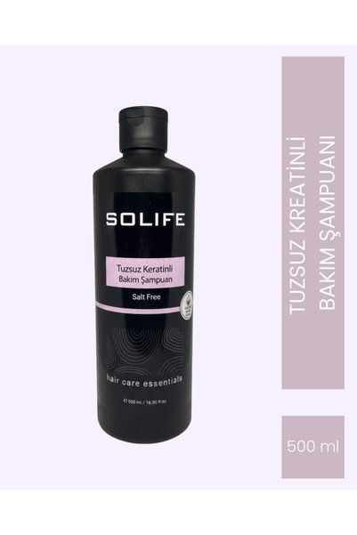 SOLIFE Tuzsuz Keratinli Bakım Şampuan 500 ml
