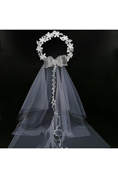 Tazweeq Women's Flower Crown Veil, Wedding Veils, Bridal Headpieces, Girl's H...