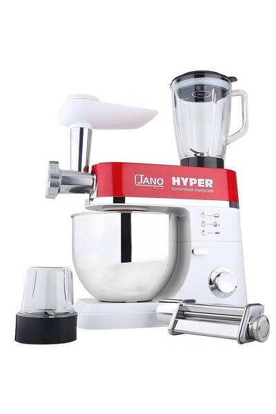 ALSAIF ELEC Saif Hyper 1x5 Red 1200W Mixer Set - أبيض أحمر