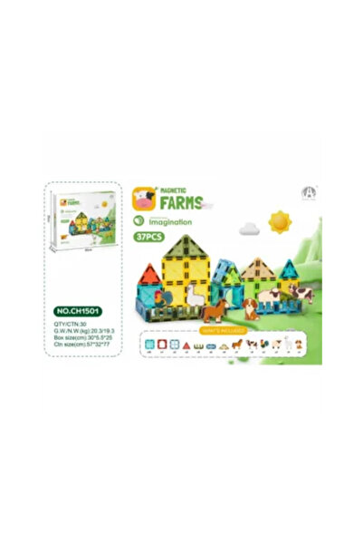 Magnetic Manyetik Bloklar 37 Parça 5.5CM - Standart