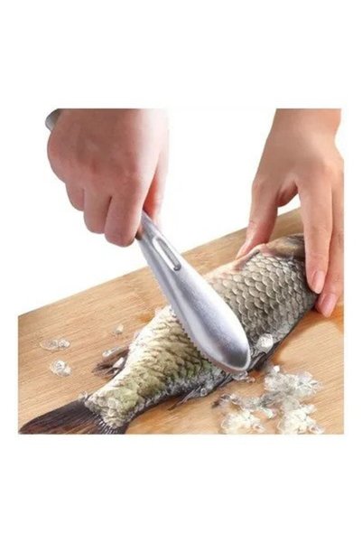 Generic Silver Stainless Steel Fish Scaler 805059