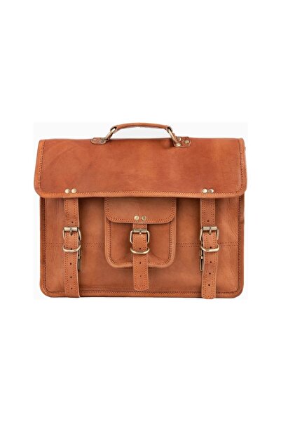 Berliner Bags Berlin m Unisex Vintage Leather Messenger Bag with Laptop Compa...
