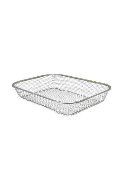 Generic Rectangular Stainless Steel Strainer 37 x 27 x 5 cm FM202316