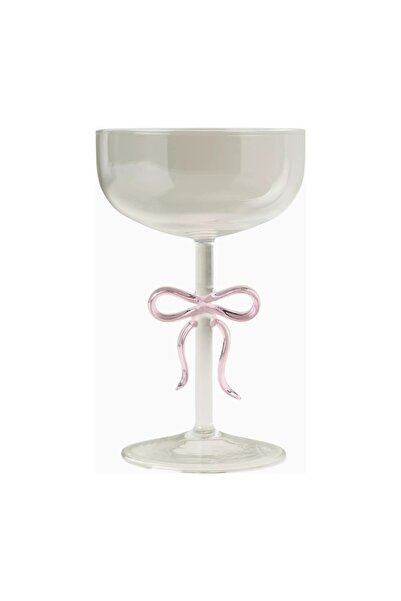 Anthropologie Benedita Bowknot Borosilicate Glass Coupe Goblet