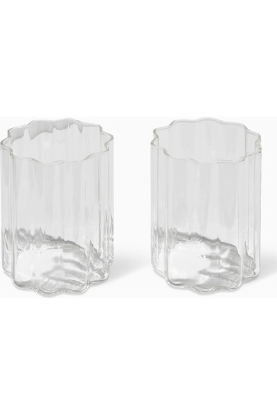 Fazeek Wave Handmade Borosilicate Glass Cup Set