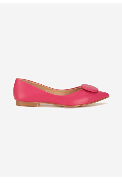 B T Shoes Delaia μπαλαρίνες με μυτερή μύτη φούξια