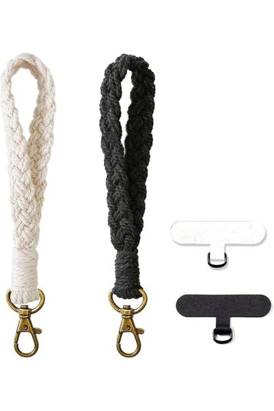 Roxolana Boho Macrame Phone Wrist Strap Anti-Loss Cell Phone Lanyard with Tet...