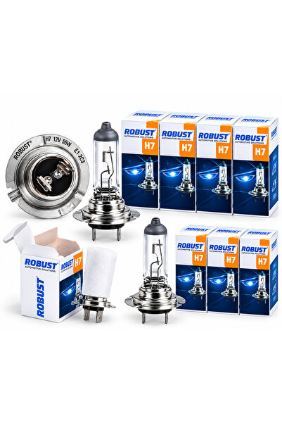 ROBUSTT ROBUST Holejen H7 12V 55W FAR AMPÜLÜ TÜM ARAÇLAR İÇİN UYGUN 2 ADET