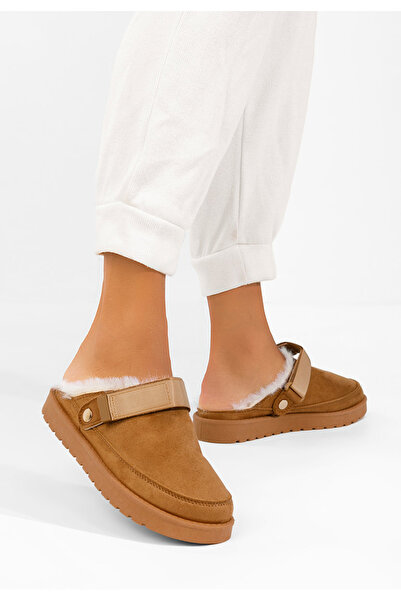 B T Shoes Γυναικεία τσόκαρα Aurivis καμηλό