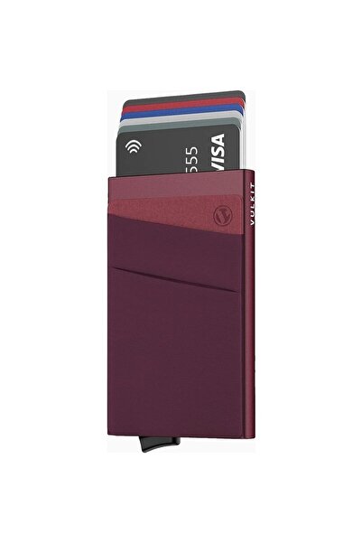 VULKIT Rfid Protected Mini Unisex Card Holder Wallet with Coin Compartment