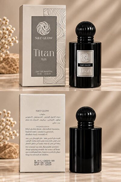 Glow N&T Titan Man Eau De Parfum 100 ml Elegant Men's Fragrance by N&T with U...