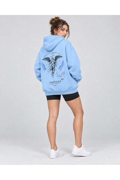 macklin Unisex Γυναικεία Ανδρικά Unbroken Above All Design Φούτερ με στάμπα κ...