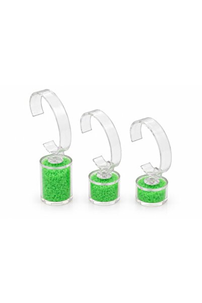 STAND MARKET Watch Stand Set of 3 with Stones Model Green – Plexi