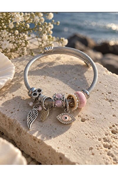 İtalyan Charm Detaylı bileklik