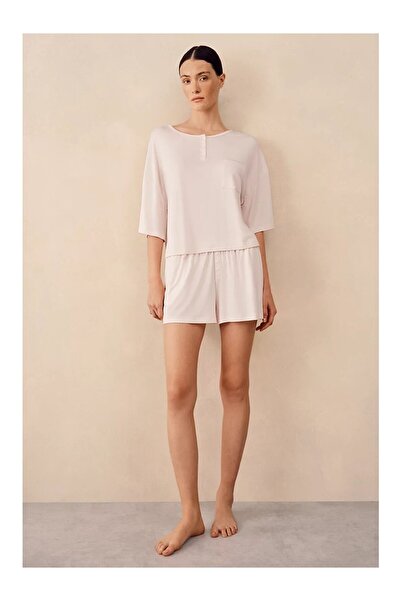 THE WHITE COMPANY Cooling Henley Women's Short Pajama Set