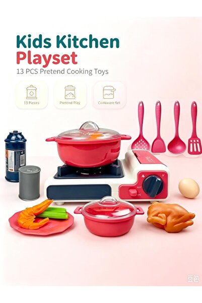 Generic Kids Play Kitchen Toy Set,Kitchen Pretend Play Toy Set,Mini Pretend C...