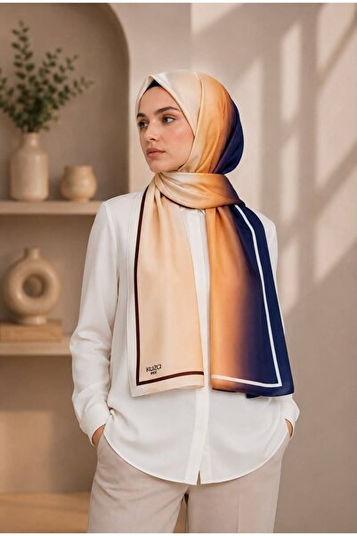 Dimoi Kids Women's Gradient Patterned Scarf Color Transition Stylish Casual H...