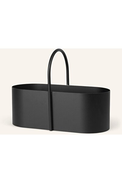 Ferm Matte Painted Powder Coated Oval Metal Basket