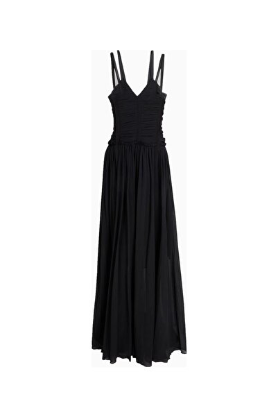 3.1 Phillip Lim Drawstring Cotton Silk Blend Women's Long Dress
