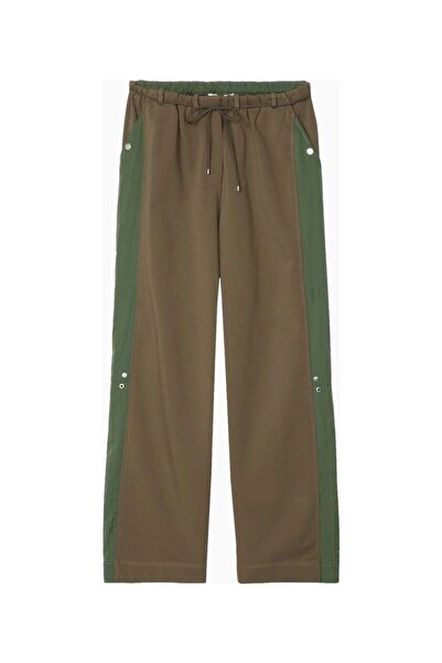 3.1 Phillip Lim Nylon Paneled French Terry Design Women's Trousers