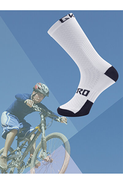 Choice M WHITE Professional Cycling Socks Breathable Road Bicycle Socks Men W...