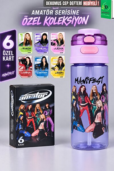 MANİFEST Licensed Amatör Collection 500 ml Tritan Flask and 6-Piece Amatör Ca...