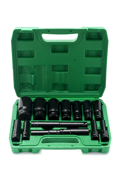 Lawazim 15-Piece 1/2inch Drive Deep Impact Socket Set - 8-32mm Cr-V Steel wit...