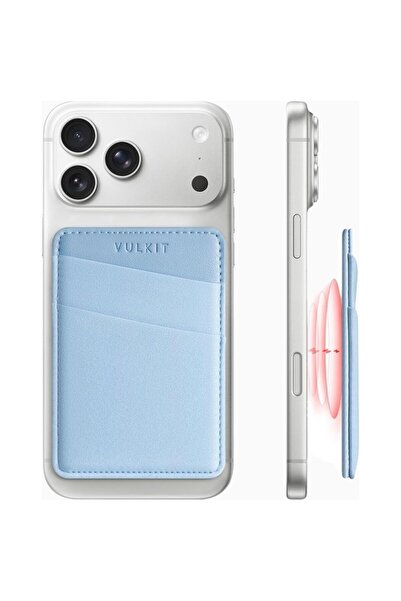 VULKIT Magsafe Compatible Rfid Protected Unisex Phone Card Holder Wallet