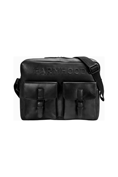Farmhood Memphis Leather Messenger Briefcase, 38 Cm, with Laptop Compartment,...