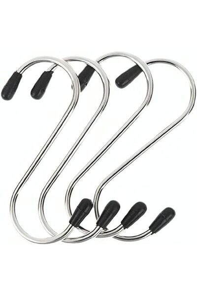 Meow Portal Heavy Duty Metal Hook Hangers, Unique Creative Stainless Steel S ...