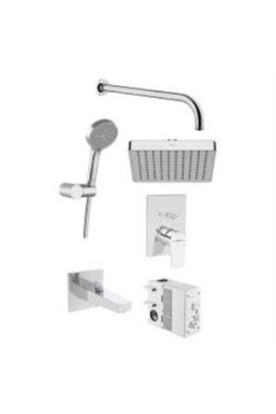 Artema Flow Square A49322 Ankastre Banyo Seti, Krom