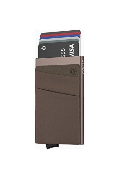 VULKIT Rfid Protected Mini Unisex Card Holder Wallet with Coin Compartment