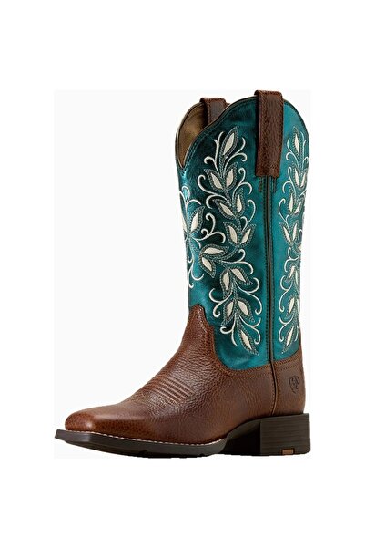 ARIAT Round up Holly Wide Square Toe Women's Western Boots
